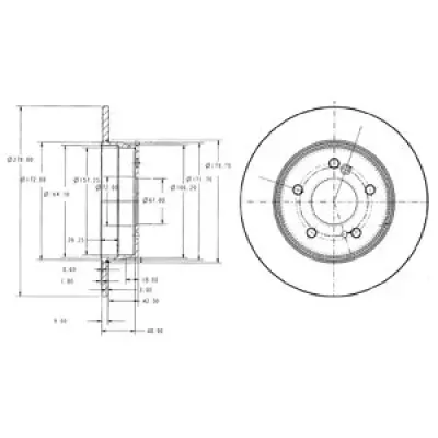 Disc frana DELPHI BG3326C