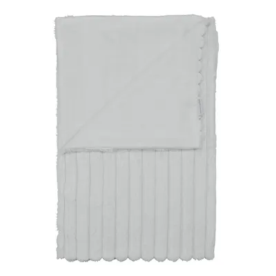Pătură albă din micropluș/cocolino 130x170 cm Cosy Ribbed – Catherine Lansfield