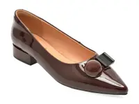 Pantofi eleganti PASS COLLECTION visinii, M460002, din piele naturala lacuita