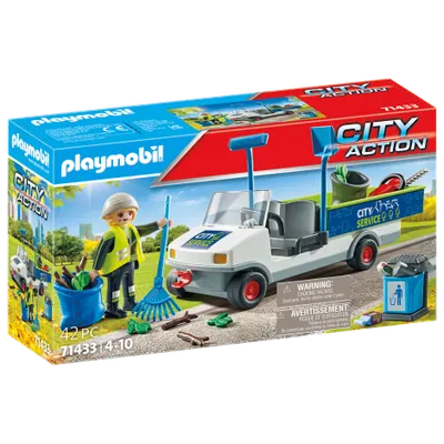 Playmobil - Maturator De Strazi Cu Vehicul
