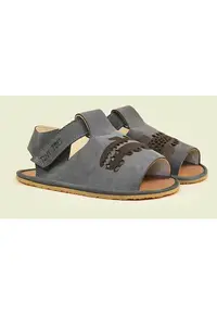 Sandale Barefoot din piele naturala - Croc - Gri