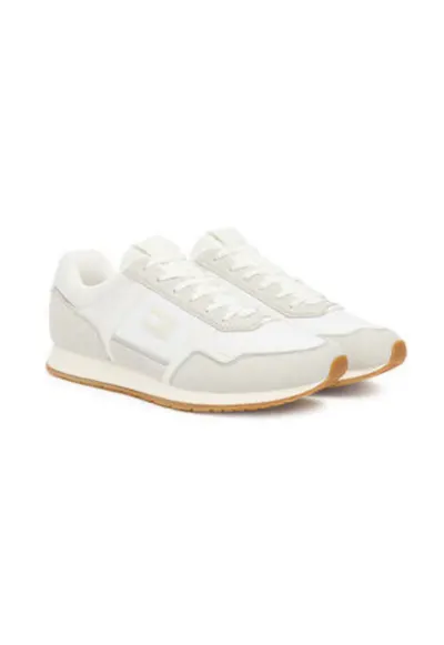 Pantofi sport pentru barbati - 305553058 - textil - bej/alb
