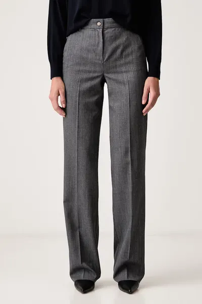 Marella pantaloni straight pentru femei cu amestec de lână MLSNEMBO