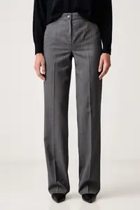 Marella pantaloni straight pentru femei cu amestec de lână MLSNEMBO