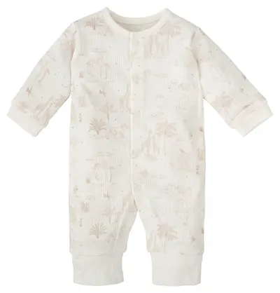Pijamale pentru bebeluși Bimbidreams - NOE, 1-3 luni, White/Linen