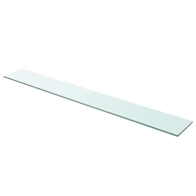 vidaXL Raft din sticlă transparentă, 110 x 15 cm