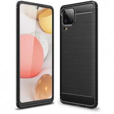 Husa pentru Samsung Galaxy A12 Nacho A127 / M12 M127 / A12 A125, OEM, Carbon, Neagra