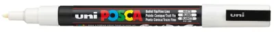 Marker permanent Uniball Posca pe baza de apa – Alb