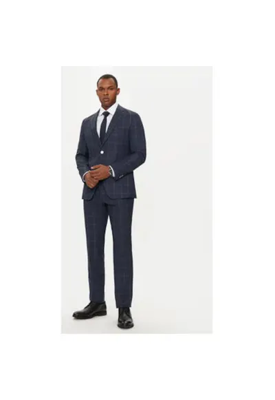 Costume barbati - 304018695 - Lana - Albastru - Albastru