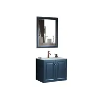 Set mobilier baie Capella suspendat 3 piese albastru 80 cm