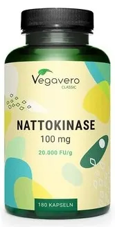 Nattokinase, 100 mg, 180 capsule, Vegavero