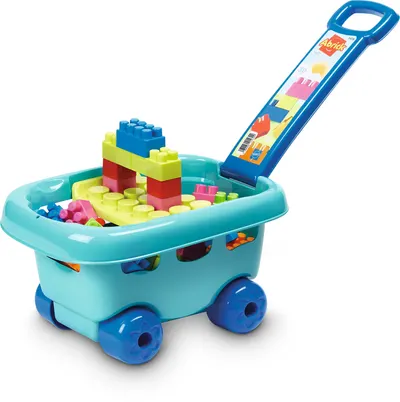 Set de constructie in carucior Ecoiffier Abrick, 30 piese