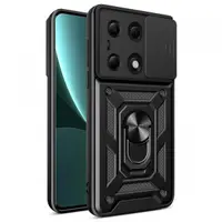 Husa pentru Xiaomi Redmi Note 13 Pro 4G / Poco M6 Pro 4G, Techsuit, CamShield, Neagra