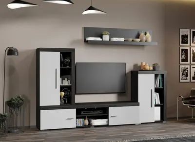 Set Mobilier Living Alb cu Ferrara Sam-C04