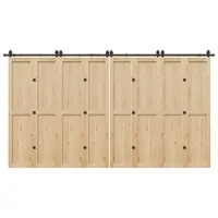 Gossi set feronerie pentru usi glisante, negru, 400 cm, otel