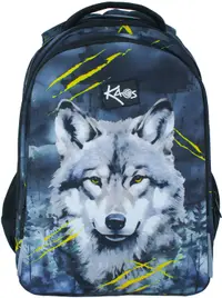 Ghiozdan școlar Kaos 2 în 1 - Alpha, cu 4 compartimente
