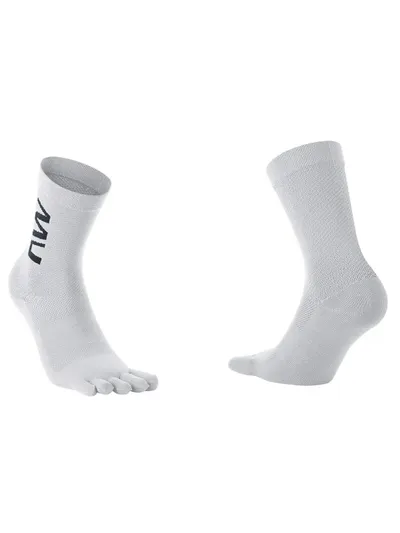 Șosete ciclism Northwave Extreme Five - alb | ventilație maximă