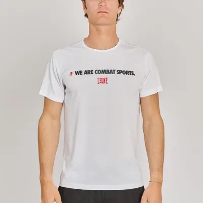 Tricou Leone Logo Wacs Alb