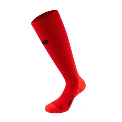 Sosete schi LENZ Compression 2.0 Merino, rosu, gamba 24-32 cm