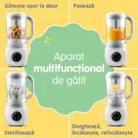 Aparat automat multifunctional de gatit cu aburi si blender 5 in 1 Easycare Baby