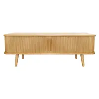 Masă TV în culoare naturală cu aspect de lemn de stejar 138x50 cm Rove – Woodman
