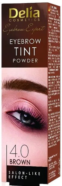 Delia Vopsea pentru sprâncene Tint Powder, 4.0 maro, 2 g