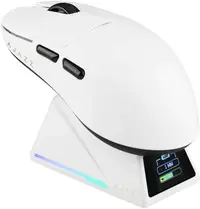 Ajazz Gaming mouse - AJ159 APEX, 8K, optică, wireless, albă