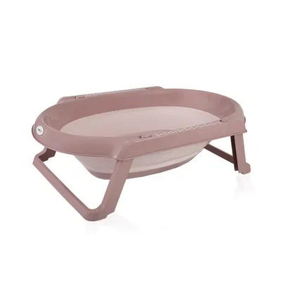 Set cadita pliabila de baie Babyjem 5 piese somon