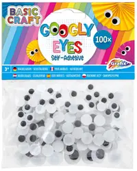 Set creativ Moxy -Ochi autoadezivi, 100 bucăți