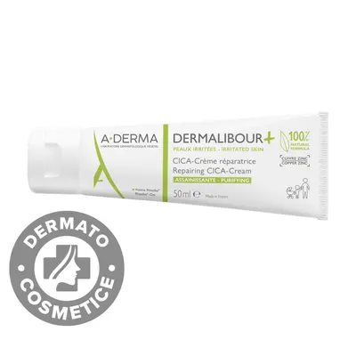 Crema reparatoare pentru piele iritata Dermalibour + Cica, 50ml, A-Derma