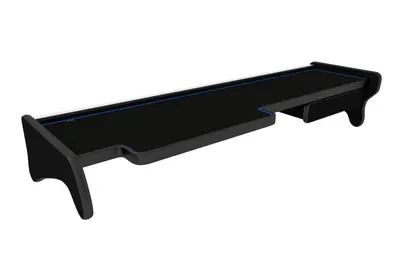 Masa lunga bord camion compatibila cu MAN TGA wide cabIN (XXL) (01.2000-12.2010), Negru cu cusatura albastra