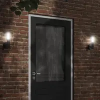 Gossi lampa exterioara de perete, negru, otel inoxidabil