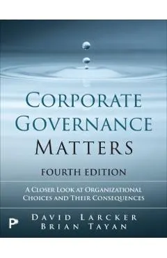 Corporate Governance Matters 4th Edition