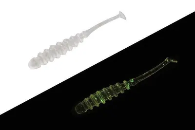 Shad Jackall Tidebeat 1,5 Inch Clear Glow Crush 10 Buc / Plic