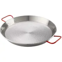 Tava pentru Paella, 80 cm, cu Manere, din Otel Lustruit, Perfect Home