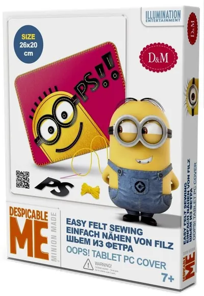 Set creativ Revontuli Toys Oy - Coase singur, husa pentru tableta cu Minions