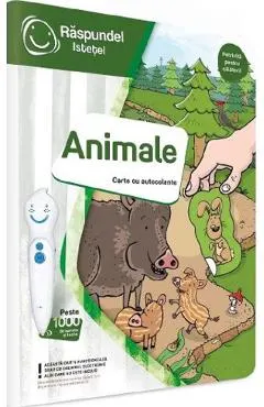 Carte cu autocolante: Raspundel Istetel. Animale