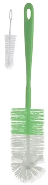Perie de curățare a biberonului și a tetinei Babyono - Verde