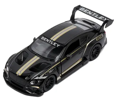 Mașinuță metalică Kinsmart - Bentley Continental GT, 1:38, negru