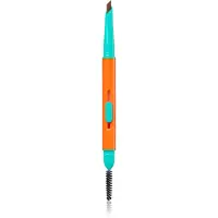 Trouble Maker Feral Brow Blade creion pentru sprancene perie 2 in 1 culoare Medium Brown 0.12 g