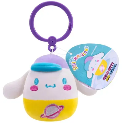 Jucarie de plus breloc, Squishmallows, Cinnamoroll, 9 cm