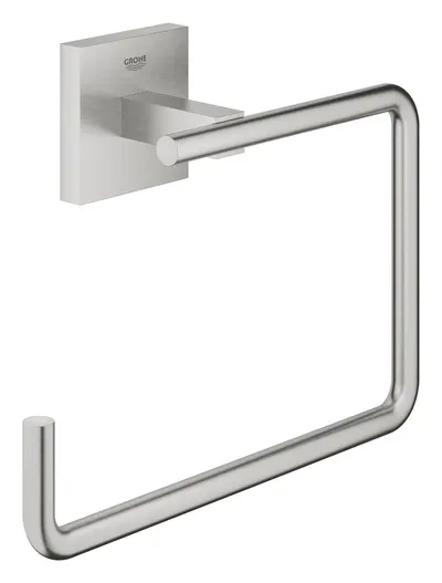 Inel prosop Grohe Start Cube, 190mm, montare pe perete, super steel, crom mat