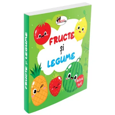 Fructe și legume. Carte din material textil - Board book