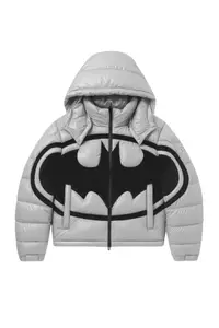 Geacă Puffer Batman Grey – Inspired Streetwear Gcmn9 (mărime: Xl)