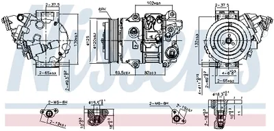 Compresor climatizare aer conditionat potrivit LEXUS ES; TOYOTA CAMRY 2.0 2.5 09.11