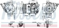 Compresor climatizare aer conditionat potrivit LEXUS ES; TOYOTA CAMRY 2.0 2.5 09.11-