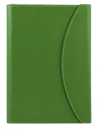 Carnetel in dosar din piele Alicante A5 - Verde inchis