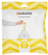 Sac de gunoi Brabantia - PerfectFit Sort&Go/Touch, mărimea A, 3 l, 40 buc
