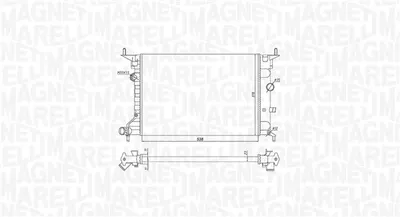 Radiator motor potrivit OPEL VECTRA B 1.6 1.8 2.0