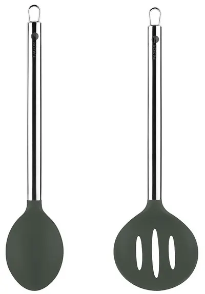 Set de tacâmuri din silicon Fagor - Melier, 2 bucăți, negru